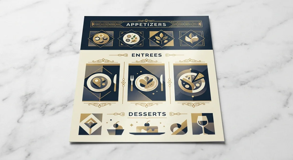 8.5x11 Menus