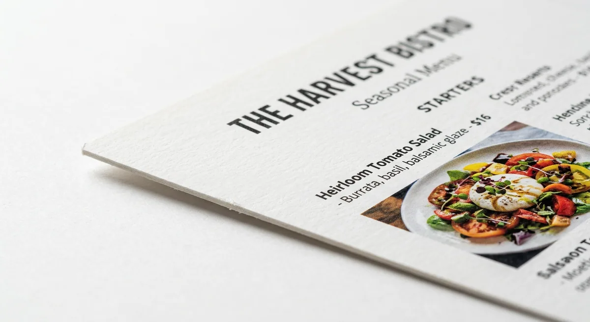 Full Service EDDM Menu Printing