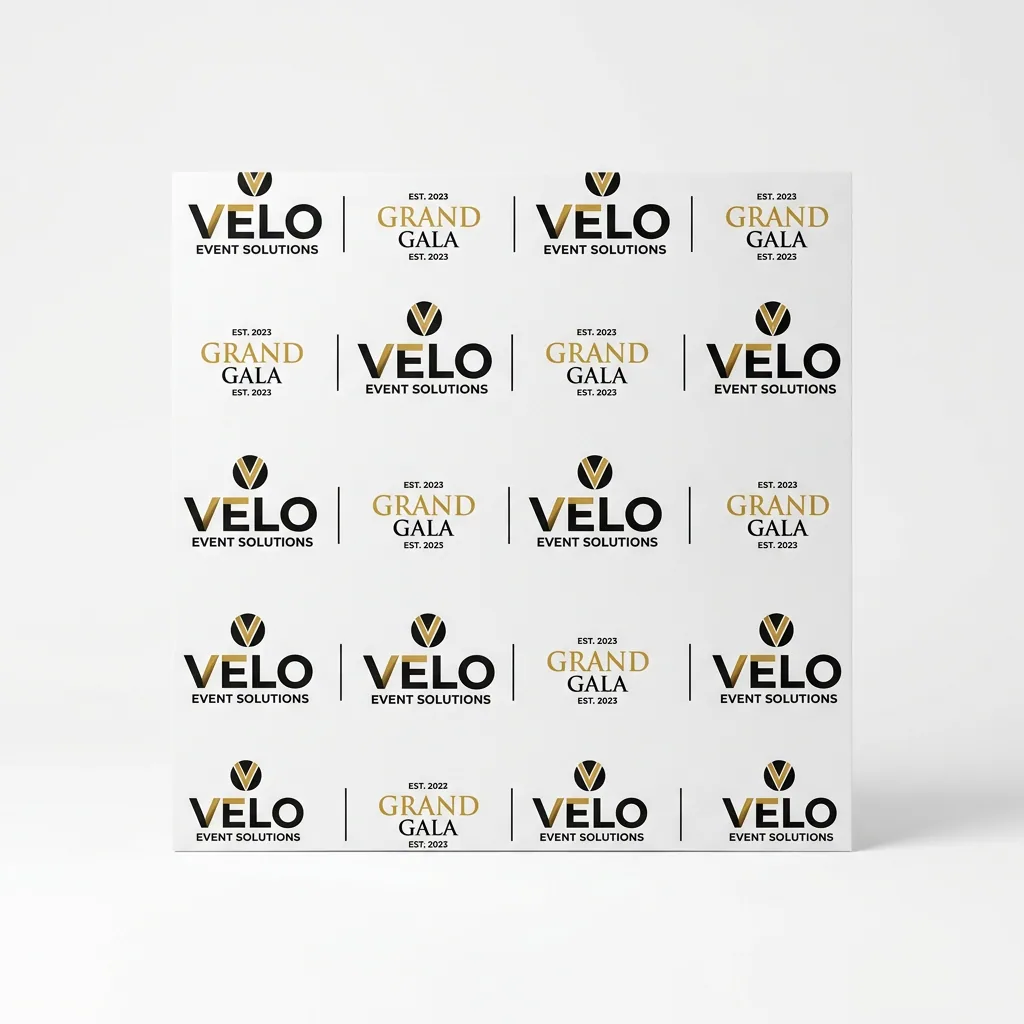 Vinyl Step and Repeat + Stand